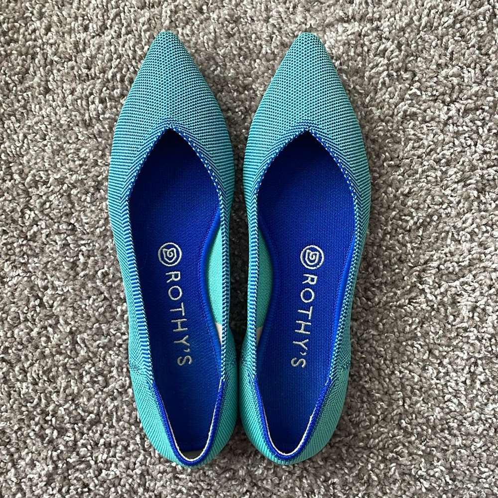 Rothy’s The Point Aquamarine 8.5